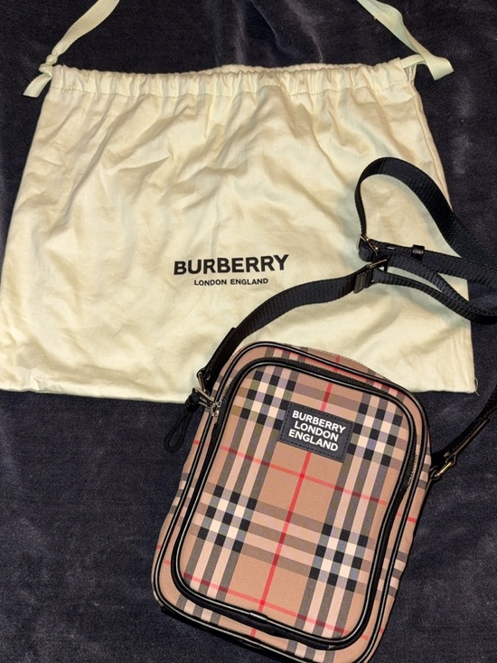 Burberry Other - Burberry Beige Vintage Check Crossbody Bag